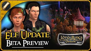 Elf Avatar Update Preview amp Character Creation  LotRO  Lord of the Rings Online 2024 [upl. by Nahsar760]