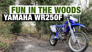 BIKE RIDING IN THE WOODS WITH MY YAMAHA WR250 [upl. by Nehtan642]