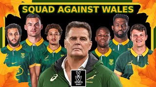 Springbok Squad Unveiled for Epic Wales Showdown [upl. by Eirojam]