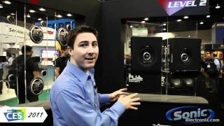 Vibe Audio Lite Air Compact Shallow Subwoofer at CES 2011 [upl. by Onairda302]