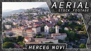 Herceg Novi ● Montenegro 🇲🇪  4K Aerial Drone Stock Footage [upl. by Lillis]