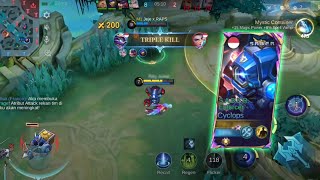 CYCLOPS DI BUFF AUTO WIN  MABAR WITH JEJE ADRIEL  Mobile Legends MLBBIDCreator [upl. by Ytnom]