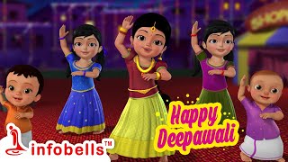 Happy Deepavali  Deepavali Bandide Santosa Tumbide  Kannada Rhymes for Children  Infobells [upl. by Funda815]