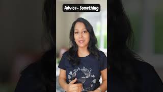 Advice vs Advise I Difference between Advice and advise shorts english [upl. by Azila]