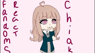 Fandoms react to eachother Part 1 Chiaki Nanami Danganronpa 16 [upl. by Dietrich613]