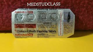 Adclobaz 10 frisium 10 clobazam 10 uses side effects complete information [upl. by Eendyc]