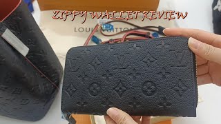 LOUIS VUITTON Zippy Wallet Review 2023  Monogram Empreinte leather Wallet Unboxing [upl. by Burta]