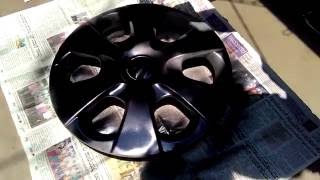 Spray Painting Hubcaps or Wheel Covers [upl. by Adnih]