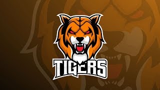 Tiger Mascot Gaming Logo  CorelDraw Tutorials [upl. by Ericka]