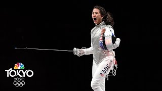 Lee Kiefer wins USAs firstever gold medal in individual foil  Tokyo Olympics  NBC Sports [upl. by Adalie]