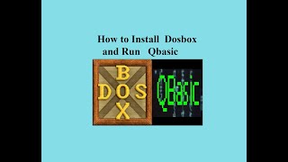 HOW TO INSTALL DOS AND RUN QBASIC [upl. by Anelyak520]