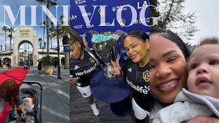 a day with Apple  LA Galaxy hair appt amp amusement park  chill mini vlog  Arnell Armon [upl. by Beitris]