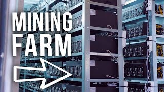 Inside of a HUGE BITCOIN mining FARM [upl. by Reiche432]