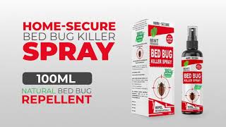 HomeSecure Natural Bed Bug Killer Spray  Herbal Bed Bug Repellent  NonToxic Chemical Free [upl. by Aneehsram767]