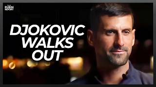 Host Goes Quiet as Novak Djokovic Walks Off Interview After Question Backfires [upl. by Kellene]