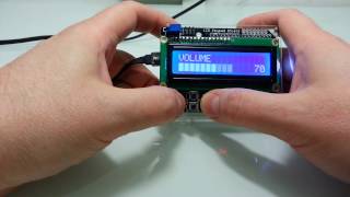 Arduino LCD Keypad shield with super scrollable Lmenu system [upl. by Eidoow]