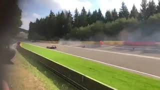 Anthoine Hubert F2 RACE fatal crash [upl. by Hctud585]