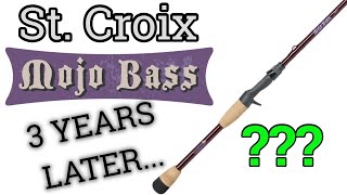 St Croix Mojo Bass Casting Rod After 3 Years of Use [upl. by Dranyar]