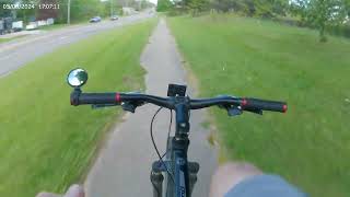 No handed riding down a fairly fast hill after riding through this liquor store parking lot [upl. by Nosyd273]