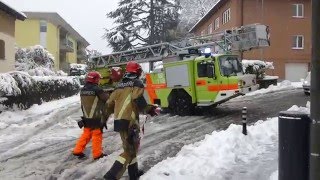 Einsatz Feuerwehr Melide amp Lugano  Schneebruch [upl. by Celia]