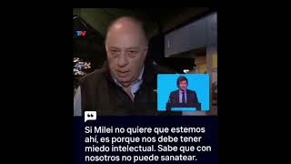 Roberto Cachanosky quotSi milei no quiere que estemos ahí es porque nos debe tener miedo intelectual [upl. by Wanyen586]