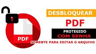 DESBLOQUEAR PDF PROTEGIDO COM SENHA [upl. by Isied]