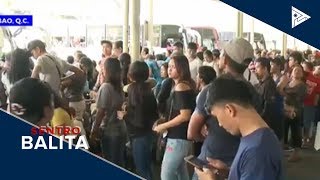 Mga pasahero sa Araneta Center bus terminal dagsa pa rin [upl. by Marthe]