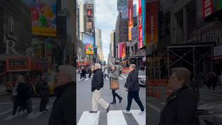 New York City Times Square travel shorts walking [upl. by Aitram611]