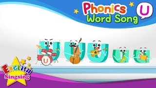 Phonics Word song U  English Songs  Educational video for Kids [upl. by Barta188]