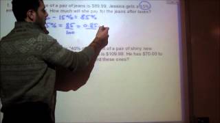 Math 8  Topic 54  Sales Tax and Discount [upl. by Halona]