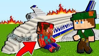 O AVIÃO EXPLODIU E CAIU NA FLORESTA  SOBREVIVA AO APOCALIPSE ZUMBI NO MINECRAFT [upl. by Masson]