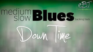 Medium Slow Blues Backing Track in A Major  65 bpm [upl. by Ramraj548]