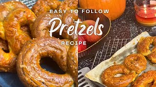 HOMEMADE SOFT PRETZEL RECIPE  Easy to follow [upl. by Eustazio593]