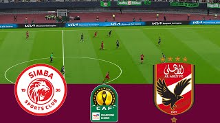 سيمبا vs الاهلي مباشر دوري أبطال أفريقيا 2324 مباراة كاملة  محاكاة ألعاب الفيديو PES 2021 [upl. by Ecertak]