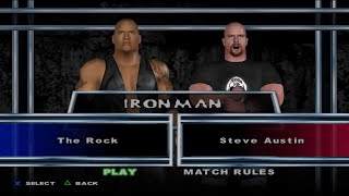 The Rock vs Steve Austin  Iron Man Match  WWE HCTP  Extreme Difficulty  No Mods  2Player [upl. by Yrakcaz]