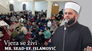 Vjera se živi  Mr Seadef Islamović hadzimehovadzamija [upl. by Carlota618]