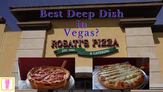 Could THIS Be Las Vegas BEST Deep Dish Pizza Rosatis Chicago Pizza 4K [upl. by Gambrell39]