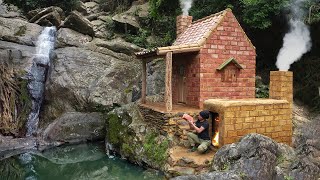 How I Built a Bushcraft Brick Kiln to Build a Dream House for Survival in the Wild Catch and Cook [upl. by Anegue]