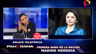 Nadine Heredia “No le atribuyo ninguna seriedad a lo presentado” [upl. by Urbannai86]