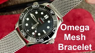 Omega OEM Mesh Bracelet on SMP Diver 300 [upl. by Nuawad862]