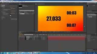 Créer un compteur un décompte et  ou un chronomètre avec After Effect [upl. by Lawley894]
