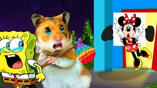 Dont Be Angry Minnie Mouse Dont Leave Hamster Lemon And Spongebob Alone [upl. by Yeleek565]