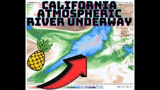 California Atmospheric River underway [upl. by Pontias]