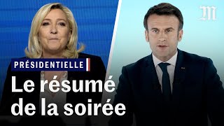 Présidentielle 2022 🇫🇷 Macron et Le Pen qualifiés les résultats et les déclarations [upl. by Isborne978]