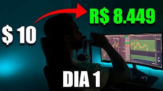 Transformei  10 em R 8449 com essa SIMPLES ESTRATÉGIA de Trading no Bitcoin  Trading Market [upl. by Atiragram]