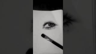 Realistic eye drawing with pencil shorts shortsvideo [upl. by Rombert395]