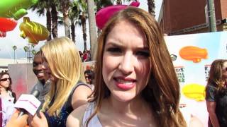 An oceanUP Interview with Nathalia Ramos at the 2012 Kids Choice Awards [upl. by Ailaht]