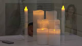 Home Reflections 8Piece Flameless Candle Set on QVC [upl. by Symon134]