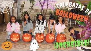 DECORANDO CALABAZAS DE HALLOWEEN VS LAS DE MIS AMIGAS [upl. by Aikenahs]