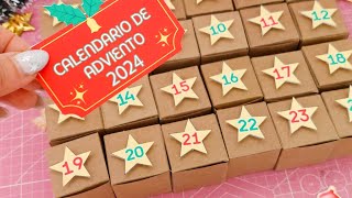 Molde de Cajas para calendario de Adviento [upl. by Acimak]